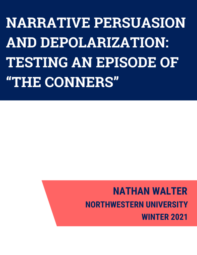 Narrative Persuasion and Depolarization: Testing an episode of “The Conners” * - Featured Image