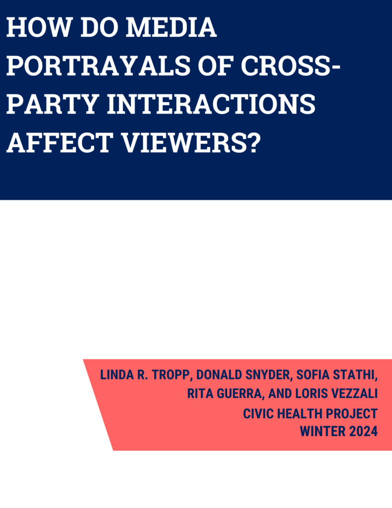 How Do Media Portrayals of Cross-Party Interactions Affect Viewers? Investigating the Effects of Norms for and Content of Cross-Party Engagement * - Featured Image